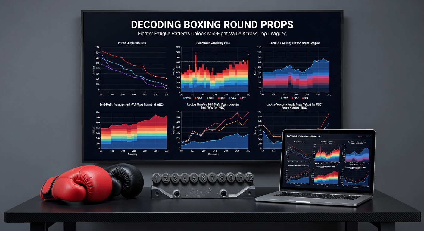 Graph displaying punch output decline across boxing rounds in major league fights