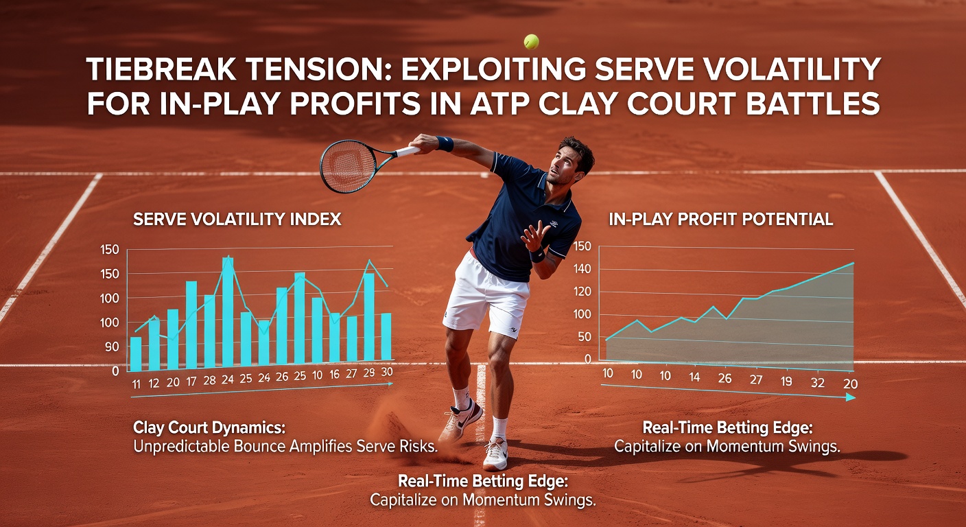 Heatmap of tiebreak momentum shifts in ATP clay court matches, highlighting serve break points